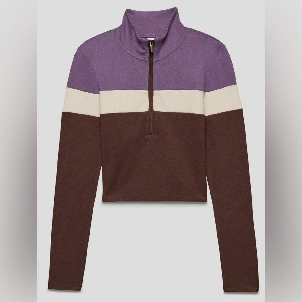 Aritzia Sunday Best Half-Zip Long Sleeve